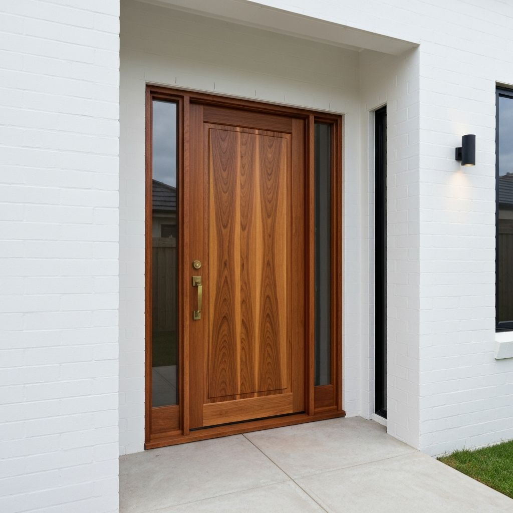 Beautiful timber entrance door